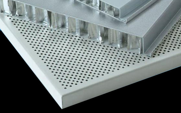 Piercing and sound absorbing aluminum honeycomb plate